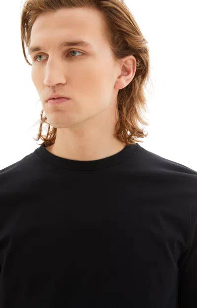 Shop Jil Sander Long Sleeved T-shirt W/print In 001 Black