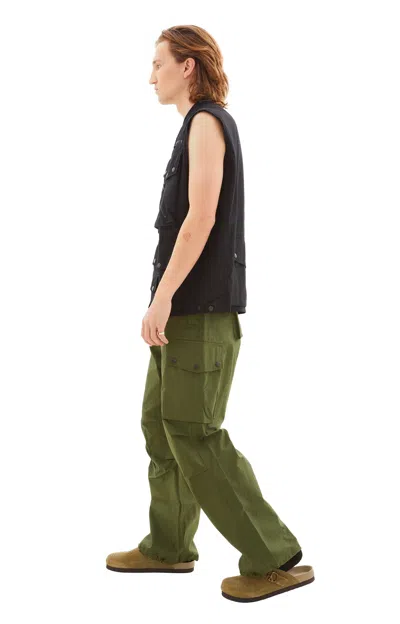 Needles Black Field Vest In Black