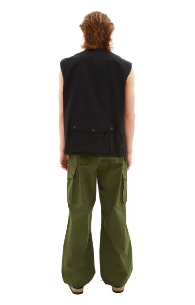 Needles Black Field Vest In Black