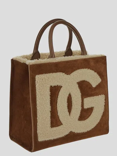 Shop Dolce & Gabbana Dolce&gabbana Bag In Marrone/caffelatte
