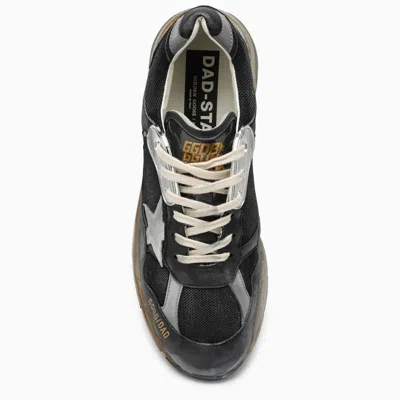 Shop Golden Goose Running Dad Black/silver Sneaker