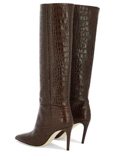 Shop Paris Texas "embossed Croco" Boots In Brown