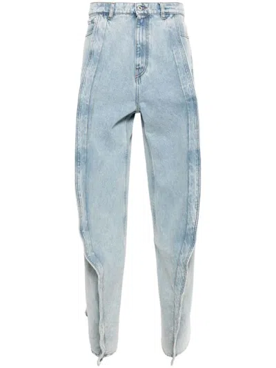 Shop Y/project Evergreen Banana Jeans In Blue
