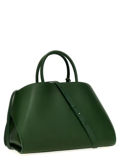 Shop Ferragamo 'hug Medium' Handbag In Green