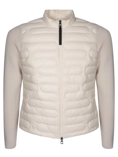 Shop Moncler Cardigans In White