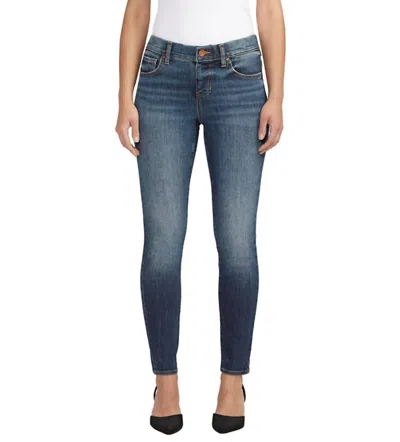 Shop Jag Mid Rise Maya Skinny Jeans In Night Flight Blue In Multi