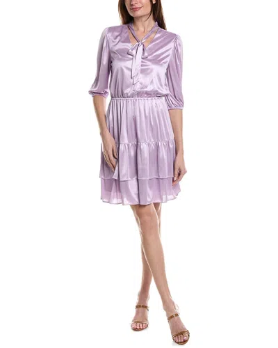 Shop Nanette Lepore Molly Shine Mini Dress In Purple