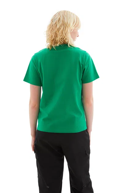Shop Coperni Logo Boxy T-shirt In Green
