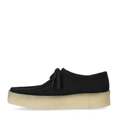 Shop Clarks Wallabee Cup Black Loafer