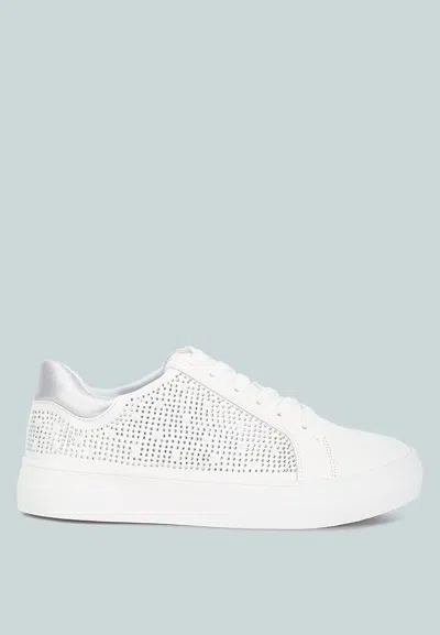 Shop London Rag Cristals Sneakers In White
