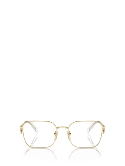Shop Prada Eyewear Eyeglasses In Pale Gold