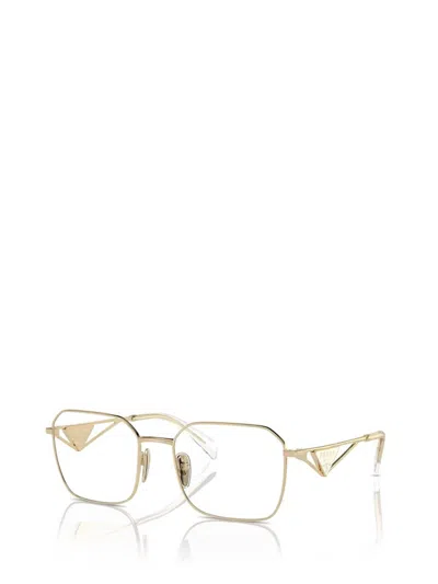 Shop Prada Eyewear Eyeglasses In Pale Gold