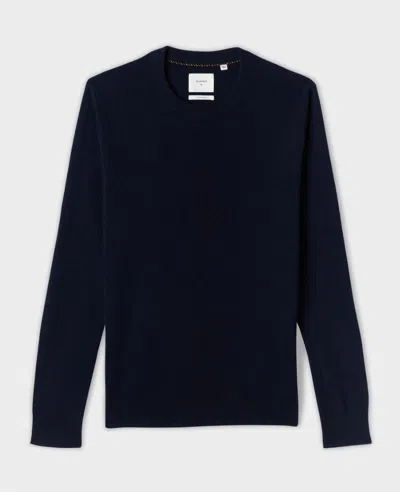 Shop Billy Reid Men's Fine Gauge Cashmere Crew Sweater In Navy In Blue