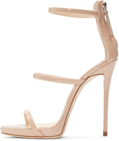 Shop Giuseppe Zanotti Pink Coline Heeled Sandals