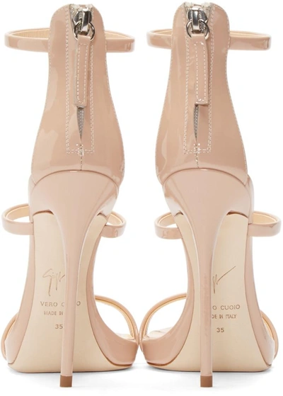 Shop Giuseppe Zanotti Pink Coline Heeled Sandals