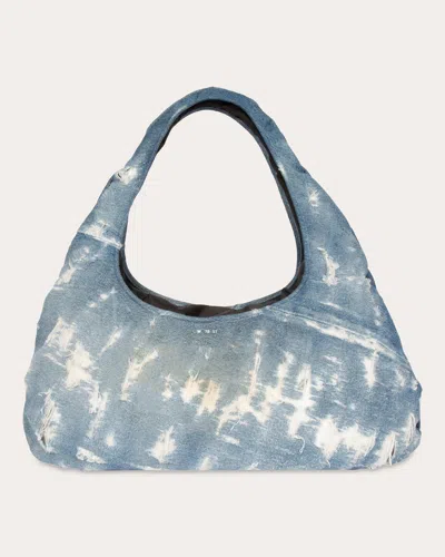 Shop W 78 St Women's Large Denim Cloud Bag In Blue