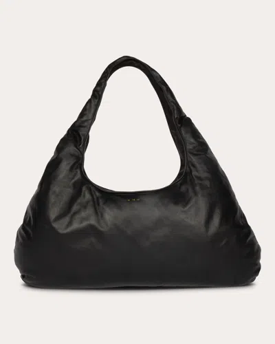 Shop W 78 St Women's Large Nappa Lambskin Cloud Bag In Black