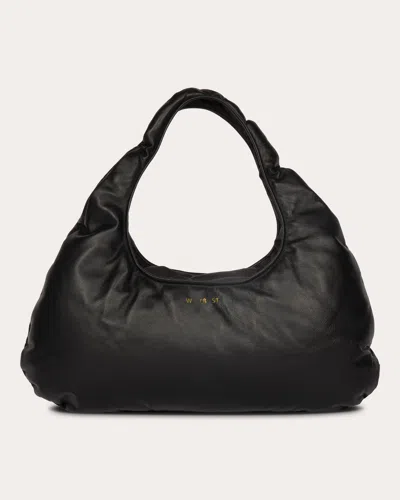 Shop W 78 St Women's Medium Nappa Lambskin Cloud Bag In Black