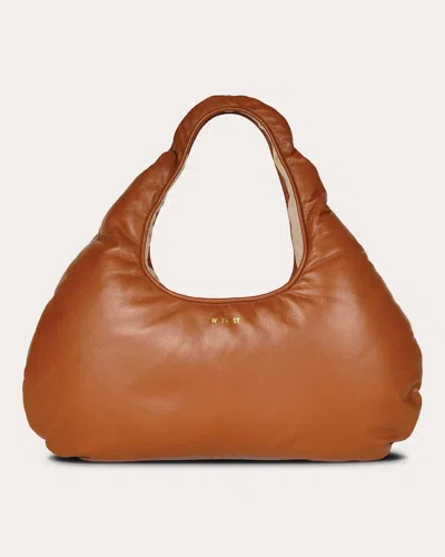 Shop W 78 St Women's Medium Nappa Lambskin Cloud Bag In Brown