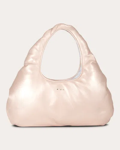 Shop W 78 St Women's Medium Pearlized Lambskin Cloud Bag In Pink