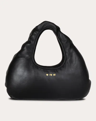 Shop W 78 St Women's Micro Nappa Lambskin Cloud Bag In Black