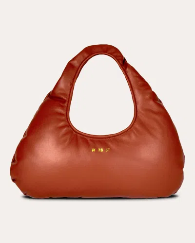 Shop W 78 St Women's Micro Nappa Lambskin Cloud Bag In Brown
