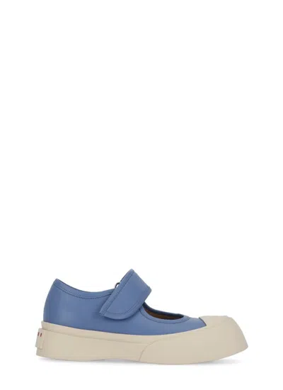 Shop Marni Flat Shoes Blue