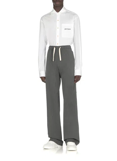 Shop Palm Angels Trousers Grey