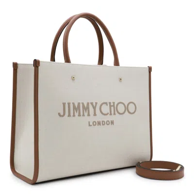 Shop Jimmy Choo Bags In Natural/taupe/d.tan/l. Gold