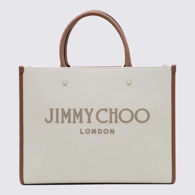 Shop Jimmy Choo Bags In Natural/taupe/d.tan/l. Gold
