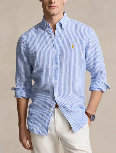 Shop Ralph Lauren T-shirts And Polos In 5137a Blue/white