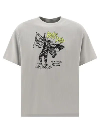 Shop Brain Dead "nightmare Factory" T-shirt In Grey