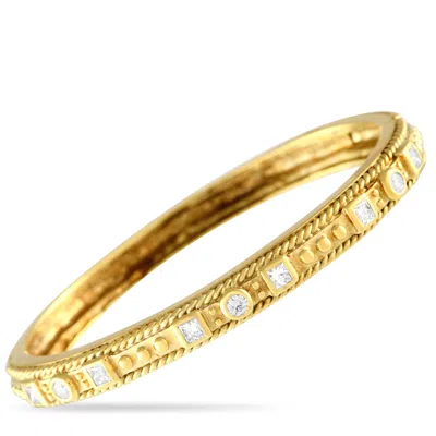 Shop Raafty 18k Yellow Gold 1.03ct Diamond Hinged Bangle Bracelet Ra20-012924