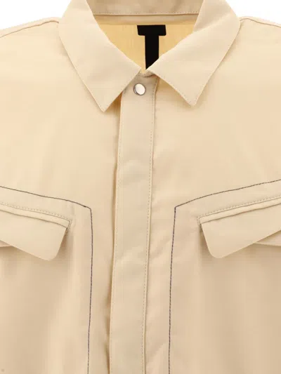 Shop Jean-luc A.lavelle "sintan" Overshirt Jacket In Beige