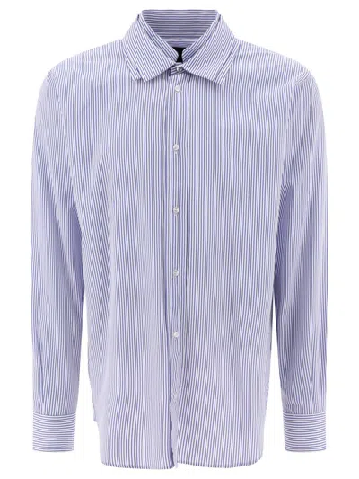 Shop Jean-luc A.lavelle "triple Collar" Shirt In Blue