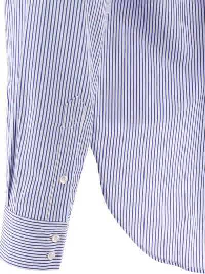 Shop Jean-luc A.lavelle "triple Collar" Shirt In Blue