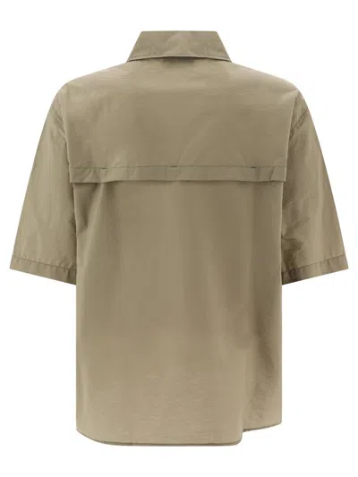 Shop Lemaire "double Pocket" Shirt In Green