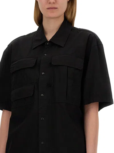 Shop Lemaire "reporter" Shirt In Black