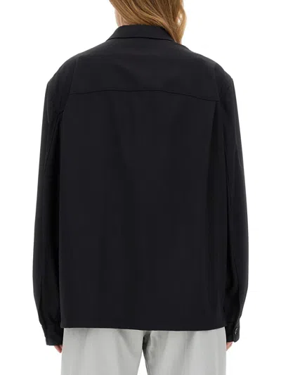 Shop Lemaire Military Shirt In Black