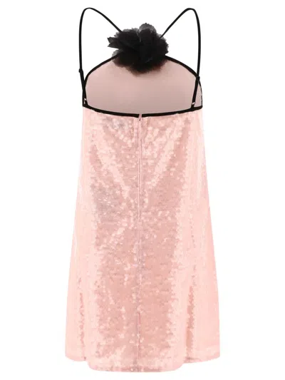 Shop Self-portrait Sequin Dress In Pink