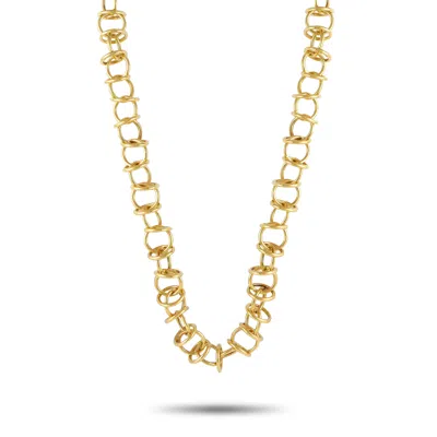 Shop Tiffany & Co 18k Yellow Gold Link Necklace Ti26-012424