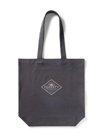 Shop Faherty All Day Tote In Charcoal