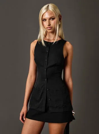 Shop Princess Polly Mystick Vest Top In Black