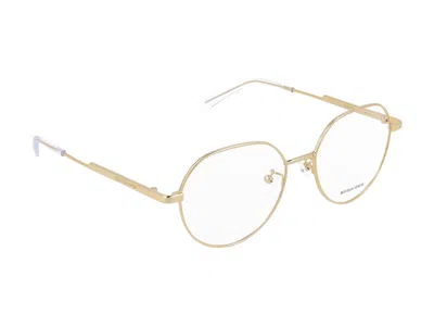 Shop Bottega Veneta Eyeglasses In Gold Gold Transparent