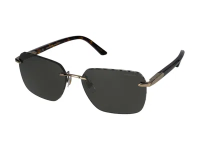 Shop Chopard Sunglasses In Gold Grey Gloss