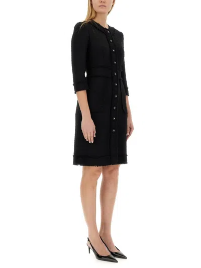 Shop Dolce & Gabbana Midi Dress "rachel" In Black