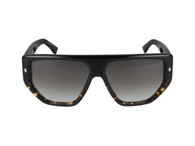 Shop Dsquared2 Sunglasses In Black Havana