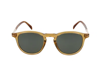 Shop Eyewear By David Beckham Sunglasses In Yellow Havana Brown