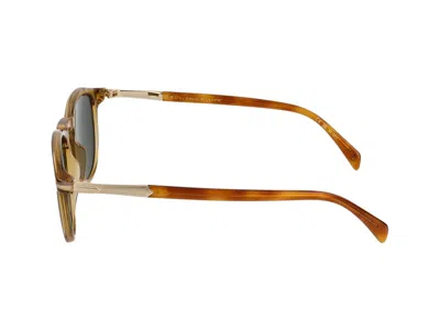 Shop Eyewear By David Beckham Sunglasses In Yellow Havana Brown