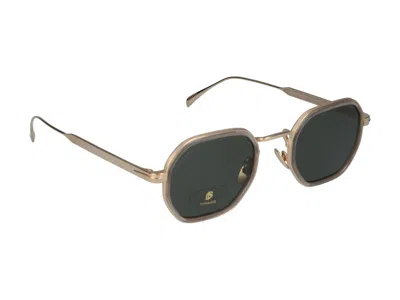 Shop Eyewear By David Beckham Sunglasses In Gold Mud